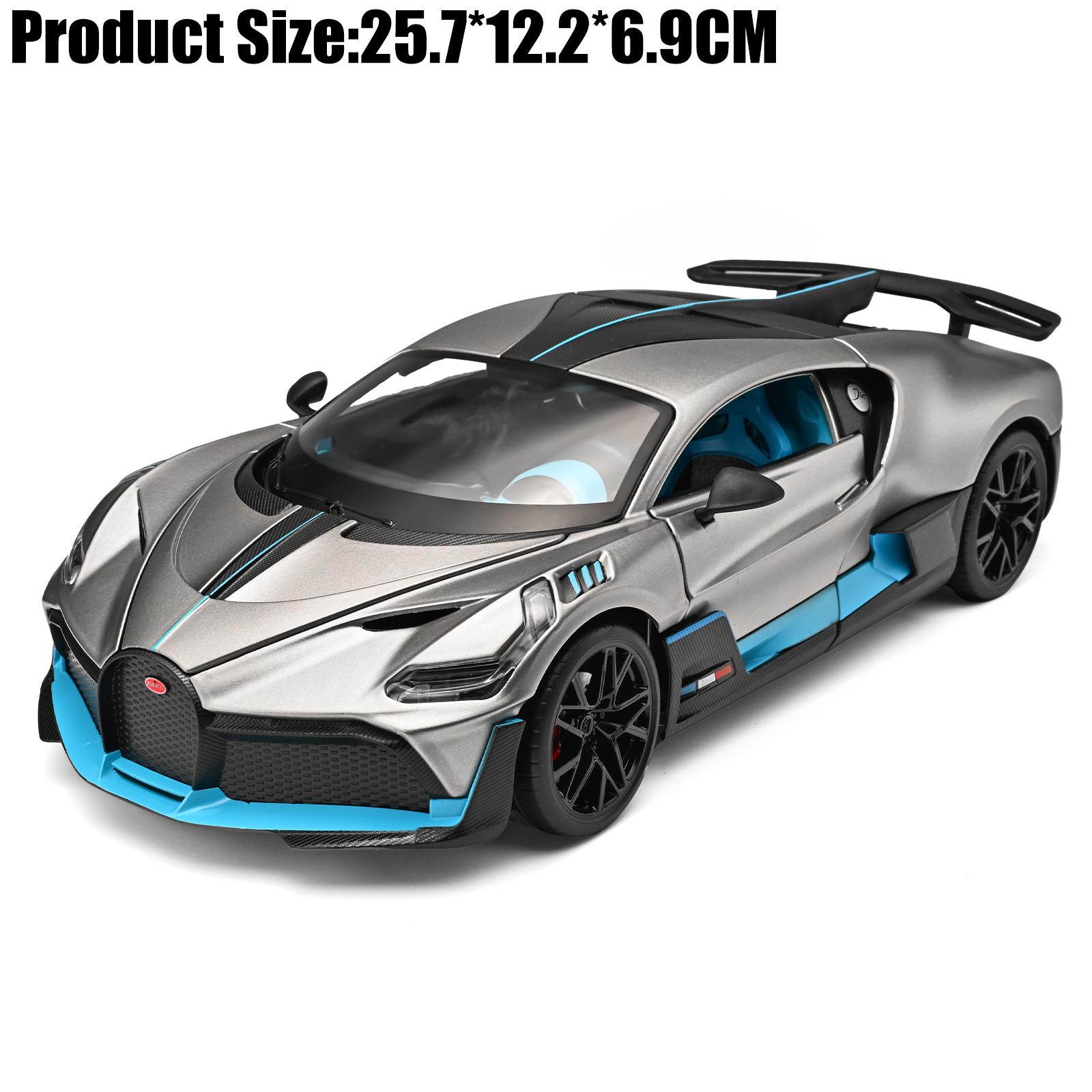 

1:18 Bugatti Divo Hypercar Alloy Metal Diecast Model Car Home Trendy Decoration & Desktop Display Ornament Birthday Gift For Boy серый