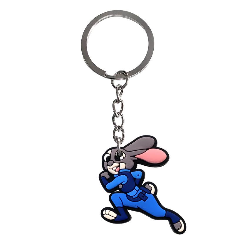 Zootopia 20-Piece Soft PVC Keychain Set - Backpack & Bag Accessories