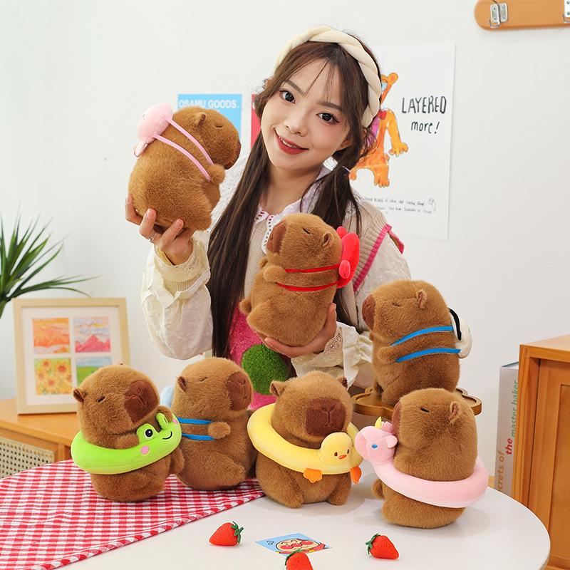Internet Celebrity 8 Inch Capybara Doll Series Plush Toy Kapibara Girl Children's Birthday Gift Doll