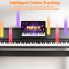 Piano Digitale Compatibile Bluetooth 88 Tasti con Triplo Pedale e MIDI USB, Tasti Sensibili al Tocco, 88 Tasti Pesati Jack Cuffie, Schermo LED,