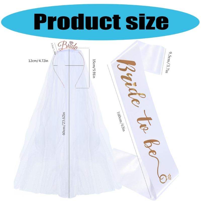 Látkový svatební ozdoba do vlasů a sada ramenních popruhů Svatební dekorace Látková textura Vhodné pro nevěstu a družičky