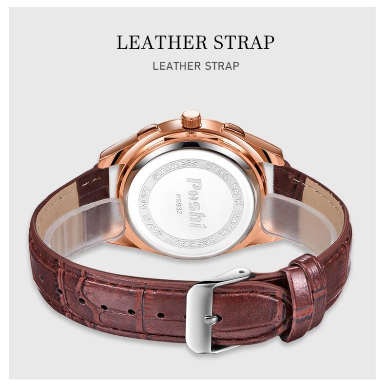 POSHI Business Watch Middle School Waterproof Sports Electronic Watch Luminous Simple Fashion Men's Watch Quartz Watch