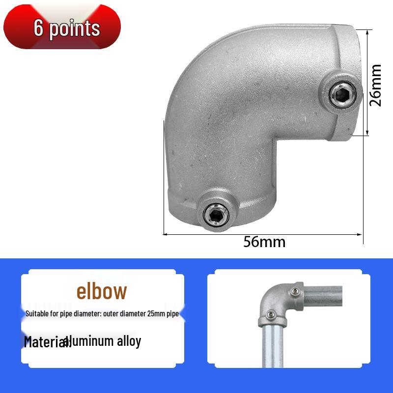 20/25/32mm Stahlrohrverbinder: Verzinkter 6-Punkt Rundbogen-Verbindungsbefestiger