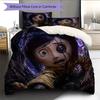 Coraline3 Pattern Bedding Quilt Set  Home Decoration  Gift (1 * Duvet Cover + 2 * Pillowcase  Without Core)