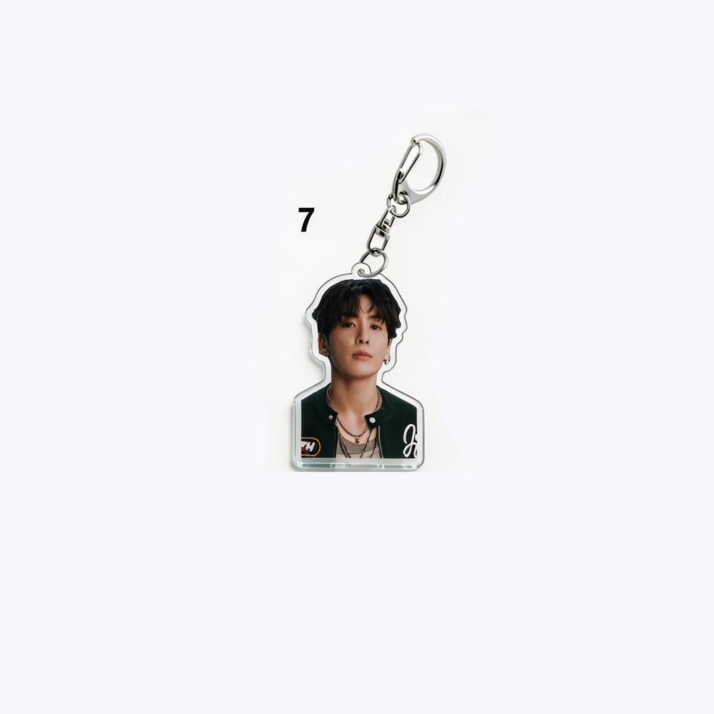 BTS Streetwear Stil Schlüsselanhänger, Bangtan Boys Coole Lederjacke Foto Schlüsselanhänger, Kpop ARMY Fans Taschenanhänger, Taschenanhänger JUNGKOOK