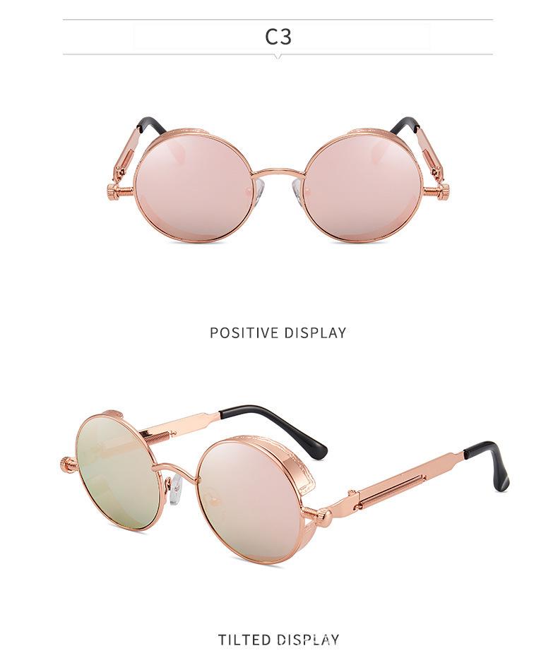 Retro Punk Cross-Mirror Sunglasses: Stylish Hip-Hop Eyewear for Men and Women