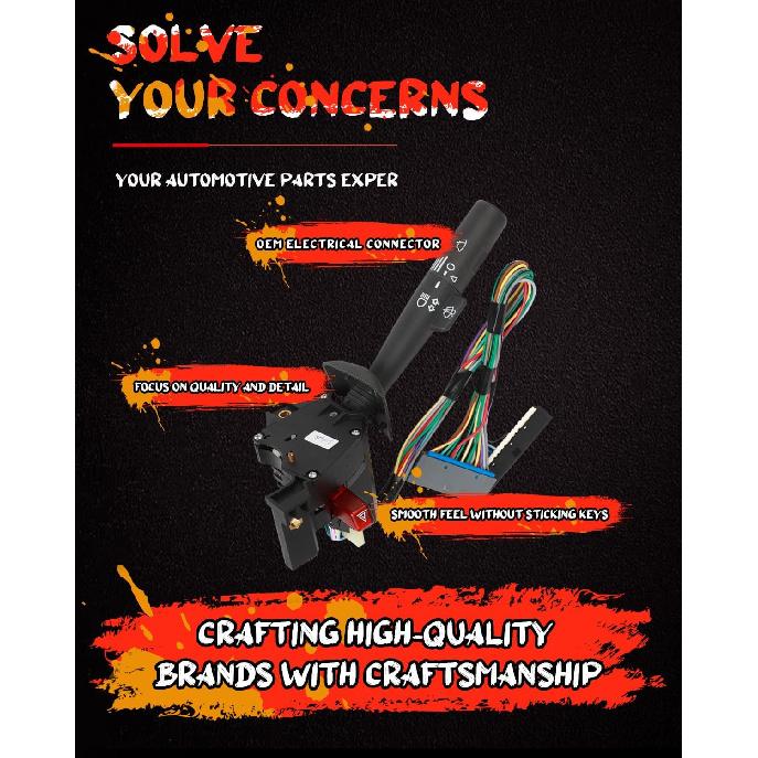 CCIYU Turn Signal Switch 2330825 26062269 26083636 Fit 1998-2005 for Chevrolet Blazer, 1998-2004 for Chevrolet S10, 1998-2001 for GMC Jimmy,