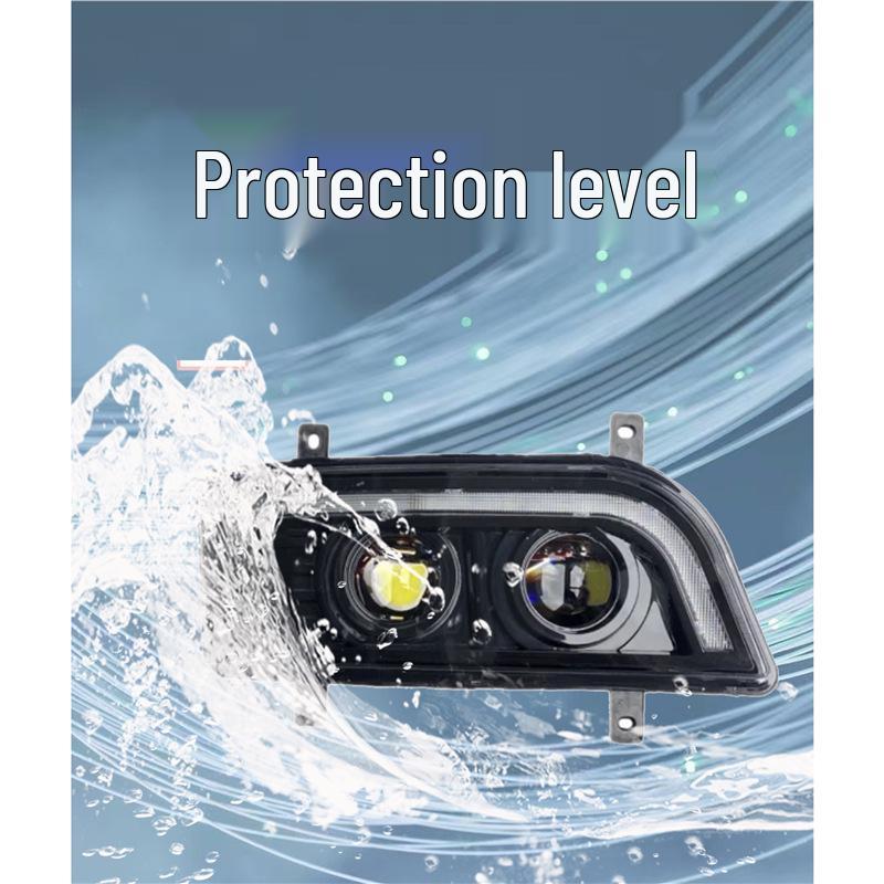 Universal Dual-Lens LED Headlights: Fits Hozon X6, Dongfeng Huashen, & More; High Brightness, Waterproof, Non-Destructive Installation.