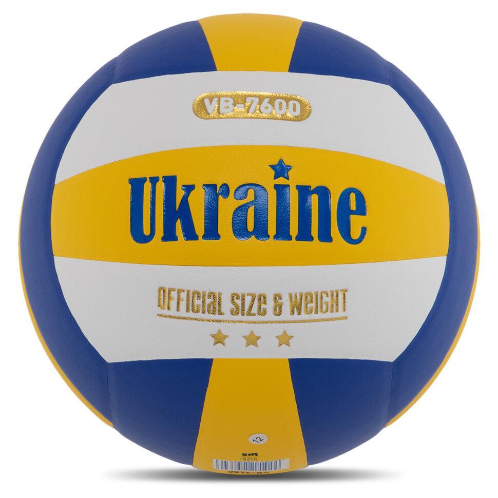 

М яч волейбольний UKRAINE Україна VB-7600 №5 PU клеєний