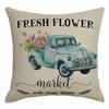 Spring Pillow Case Sofa Waist Pillow Case Garland Truck Light Luxury Home Office Pillow Pillow Case