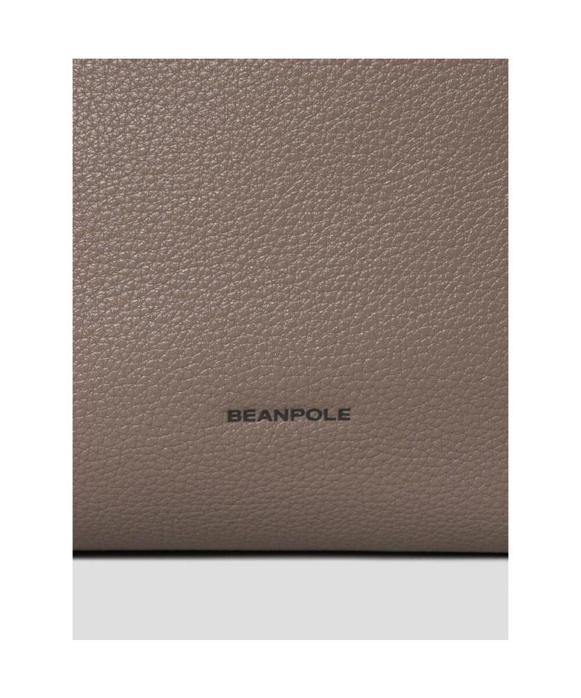 Beanpole Accessory Bien Leather Medium Slouch Bag - Beige