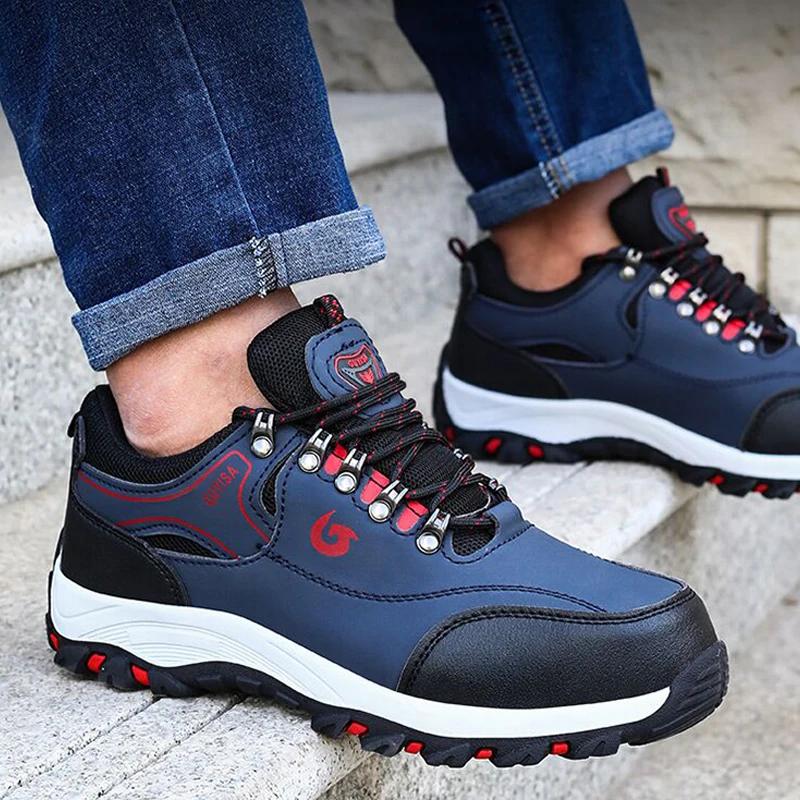 Men Work Safety Shoe Boots Steel Toe Security Protection Shoes Anti-Smash Anti-puncture Constrcution Shoes Man Work Boots