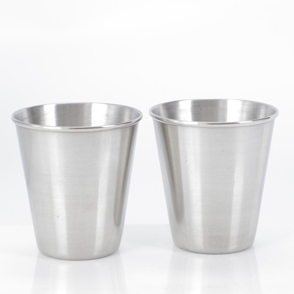 75ml Stainless Steel Wine Glass, Single Layer Curled Open Cup for Cold Drinks, Beer, and More.