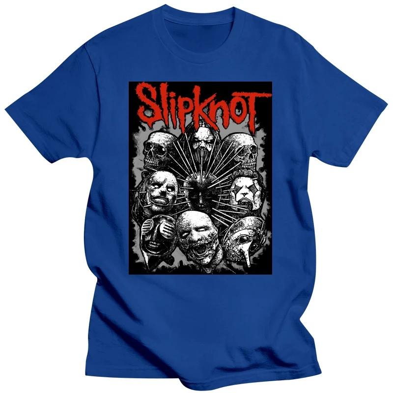Pánské tričko s grafickým potiskem a kreslenými červy Slipknots Heavy Mental Band s krátkým rukávem, Harajuku Streetwear, nadměrné velikosti