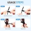 2026 Upgrade Silicone Cable Ties,Cable Management Headphone Organizers,Reusable Cord Management Wire Organizers for Cords,Home Office Travel Gadgets