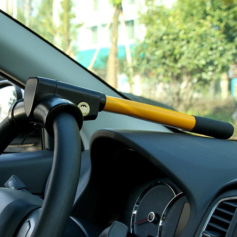 Universal Car Steering Wheel Lock Anti-Theft T Type T-Bar Security Lock With Keys Vehicle Security Protection High Safety