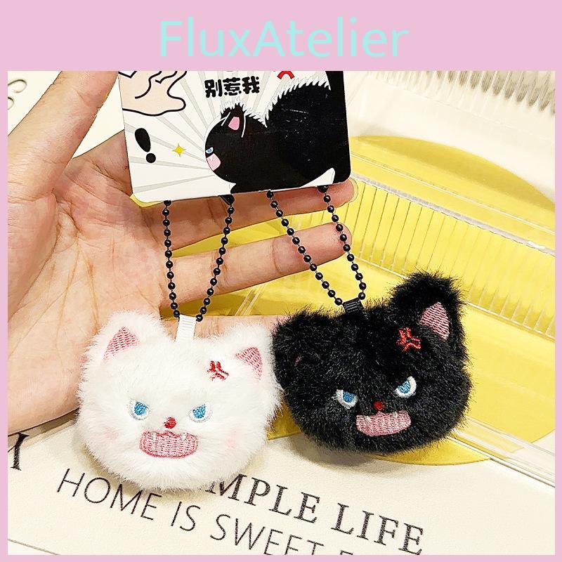 Playful Fun And Fluffy Plush Keychain Featuring Adorable Cartoon Pet Design