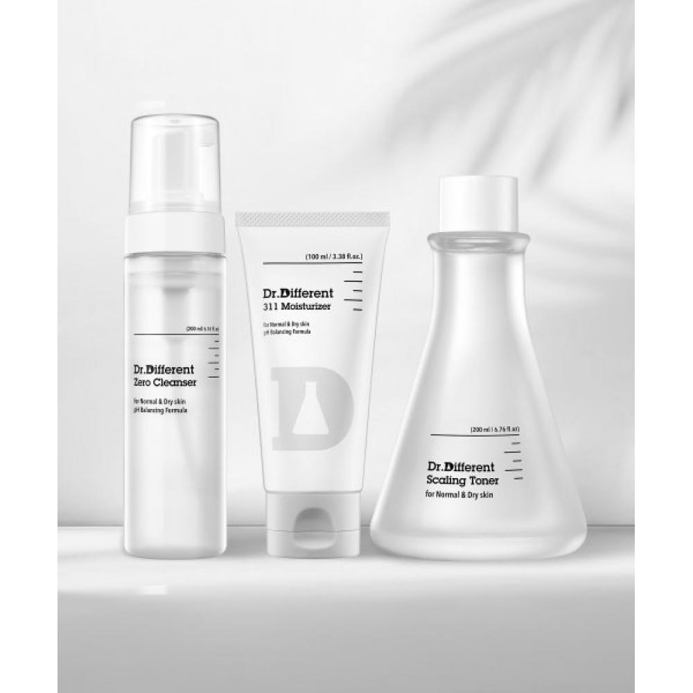 

Dr.different Dry Skin Care 3 Piece Set Cleansing Foam+toner+cream
