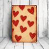 1PC Retro Metal Tin Sign, Red Heart 2D Flat Wall Art, 12x8in Weather-Resistant Hanging Decor for Festival