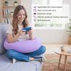 Ergonomic Gaming Pillow, Velvet U-Shaped Lap Cushion with Memory Foam for Long Sessions, Arm Support Reading Pillows for Bed & Sofa