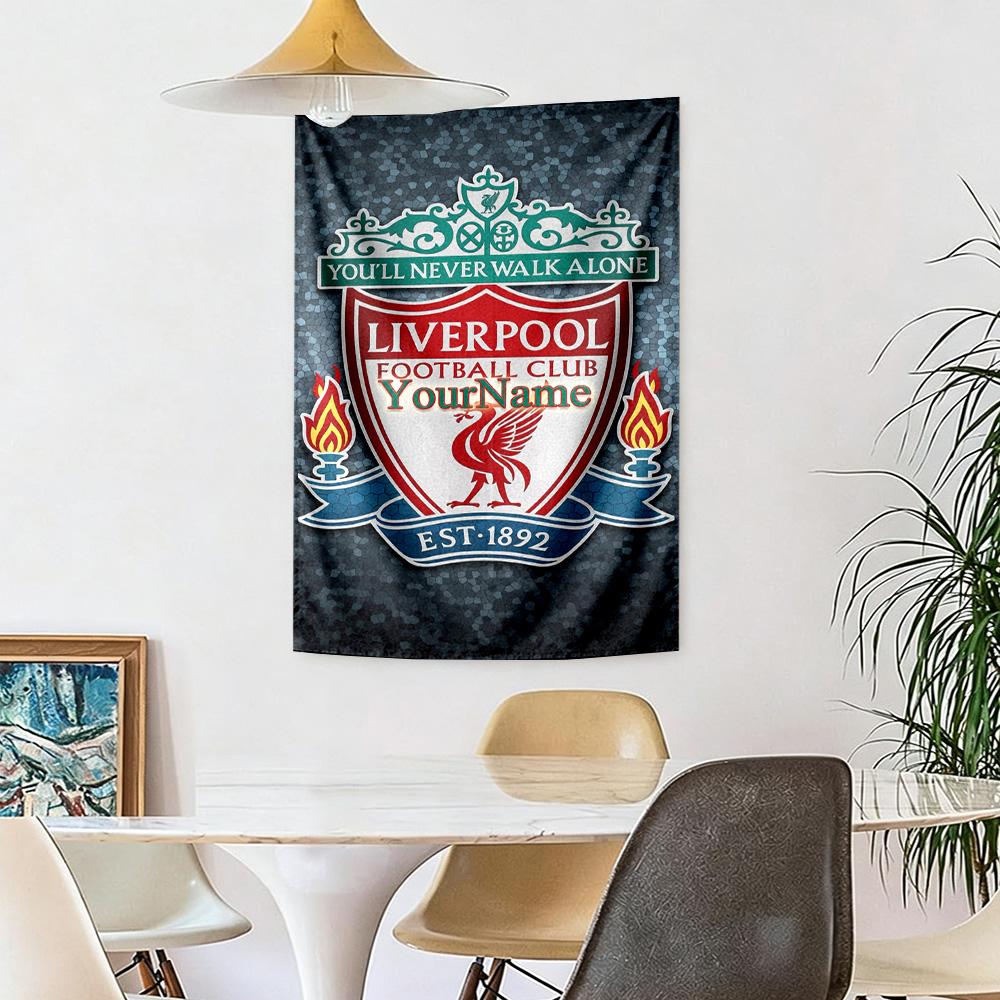 Liverpool Custom Your Name Wall Decor Tapestry Art For Pet Memorial Birthdaywedding Party Backdrop Family Gift