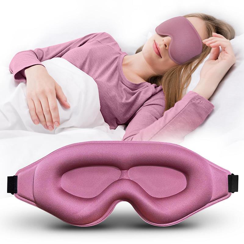 3D Sleep Mask Sleeping Eye Mask For Women Men Contoured Cup Night Blindfold Luxury Light Blocking Eye Cover Molded Eye Shade