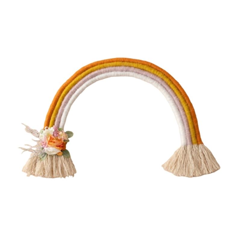 

Rainbow Wall Decoration Infant Photography Props Rainbow Baby Photoshoot Props Playroom Nursery Room Bedroom Ornament жовтий