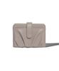 Lemasque Dough Compact Business Card Bill Women'S Leather Card Wallet Cocoa