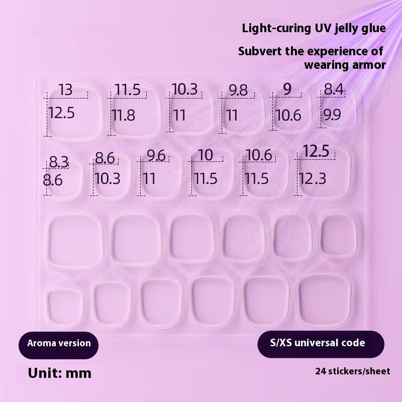 

120Pcs/5 Sheets Double Sided Stickers Jelly Transparent Nail Glue False Nail Reusable Adhesive False Nails Accessories And Tools S прозрачный