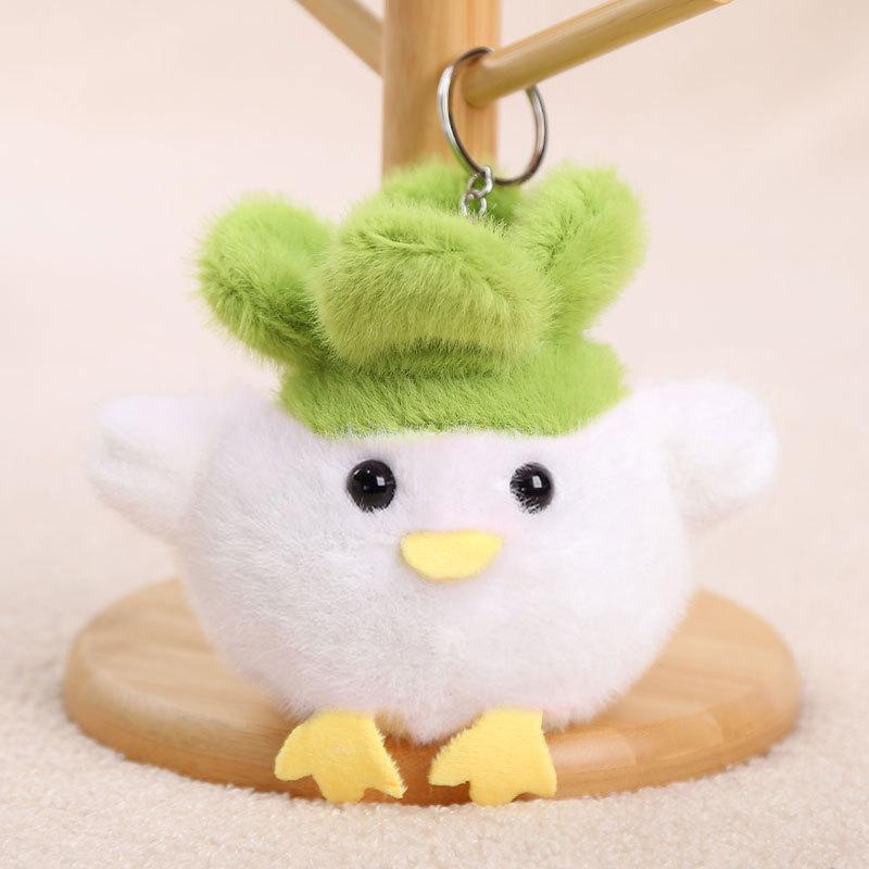 Bird Garlic Plush Doll Keychain With Sound Design For Gift And Personal Use