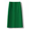 Women's High Waist A-Line Midi Skirt Non-Stretch Commuter Suit Skirt With Back Slit