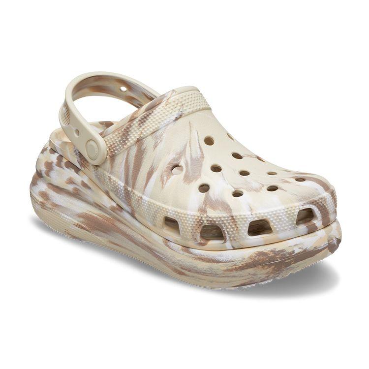 Crocs Classic Puff Wilderness Clogs EVA Sport Sandals Unisex Sandals Gray Brown White 208265-2Y3