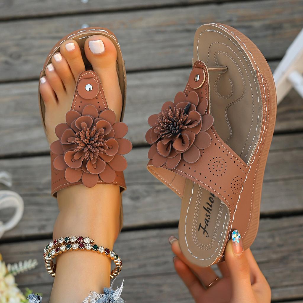 Südostasien 2025 Sommer neue große Damenschuhe 2025 Zehensteg-Slipper Damensandalen