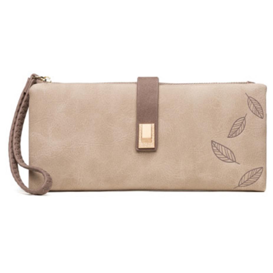 Frosted Retro Women's Wallet Card Bag Multifunctional Handheld Long Handbag