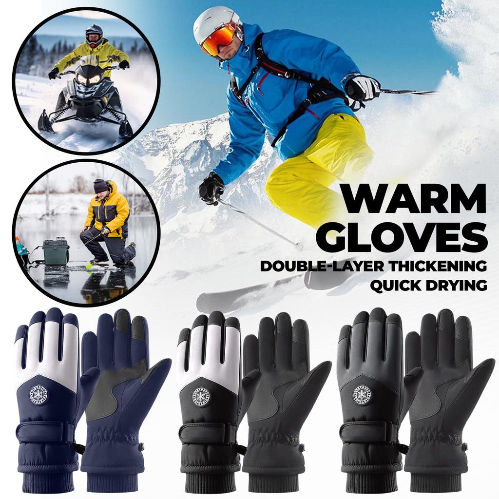 Winter Waterproofs Ski Gloves Men Women, Windproofs Thermal Touchscreen Gloves,Snow Warm Cycling Driving Biking Running