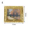 1:12 Dollhouse Miniature Oil Painting Decoration Dollhouse Accessories Painting