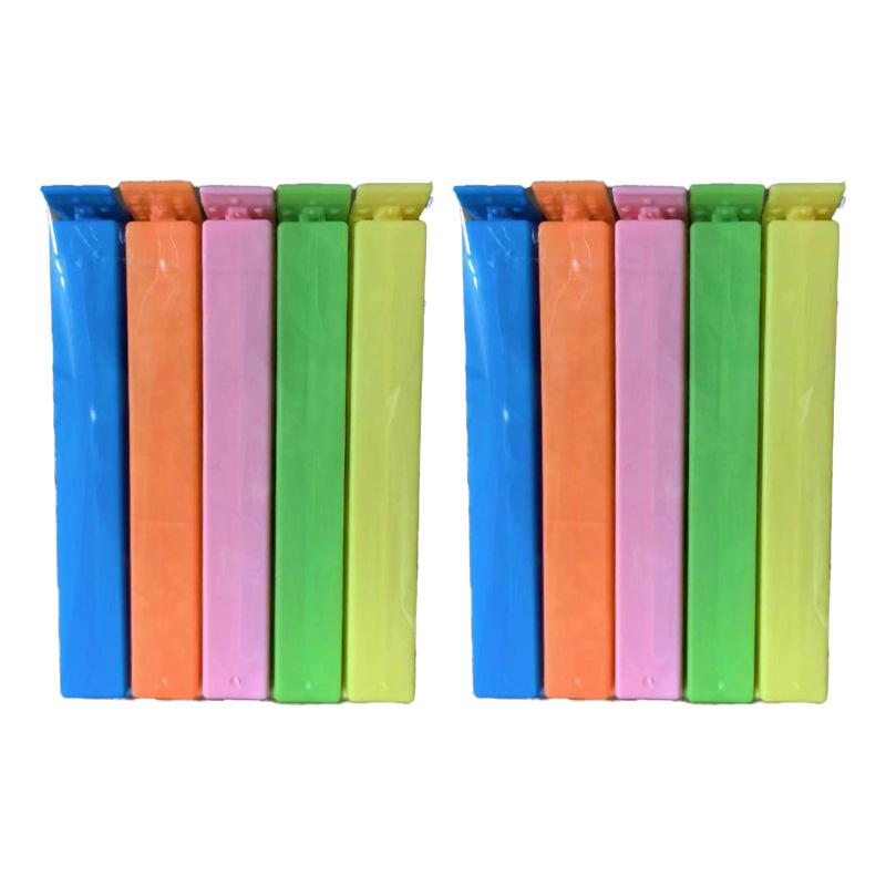 Cute Candy Color Plastic Sealing Clips Creative Snack Bag Sealer Clamp Multifunctional Food Storage Clip Tea Bags Accessory