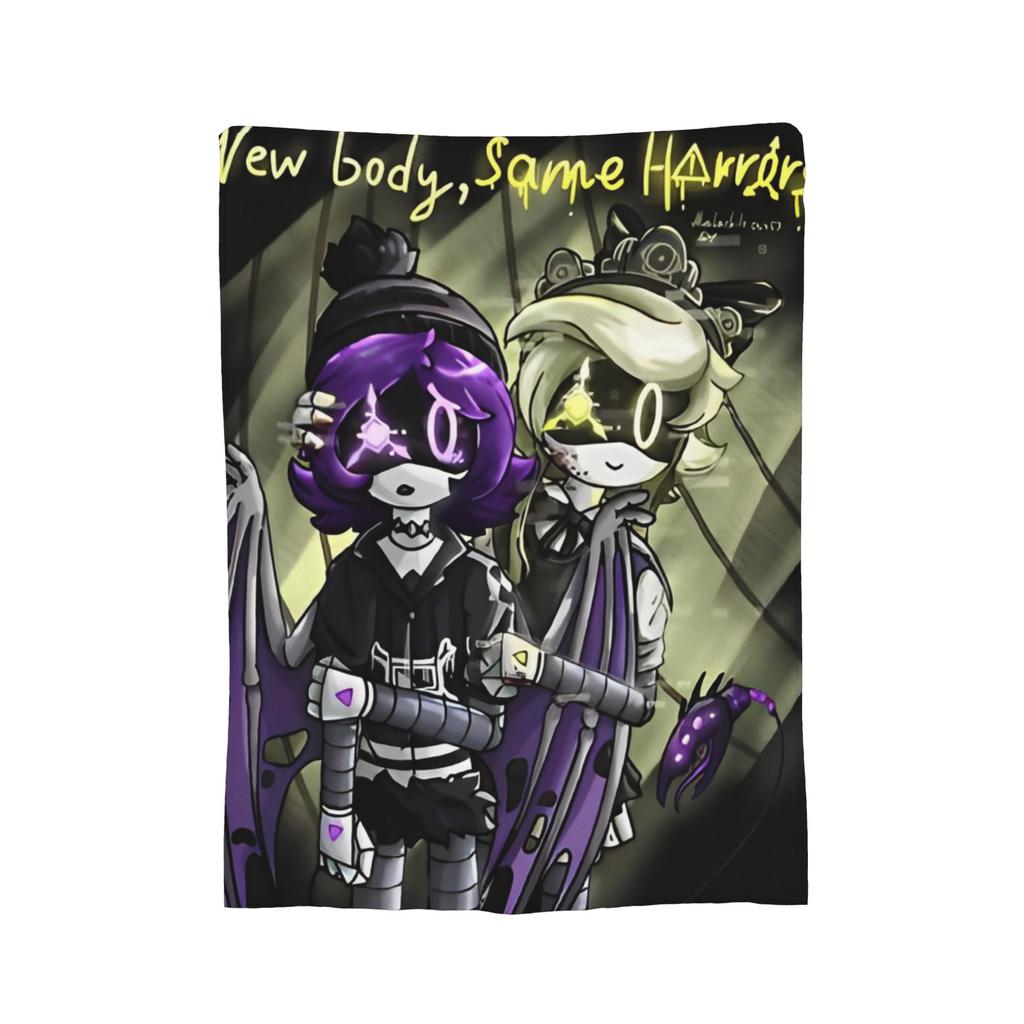 Murder Drones N and Uzi Flannel Throw Blanket  Blanket for Bedding Car Lightweight Plush Thin Quilt,