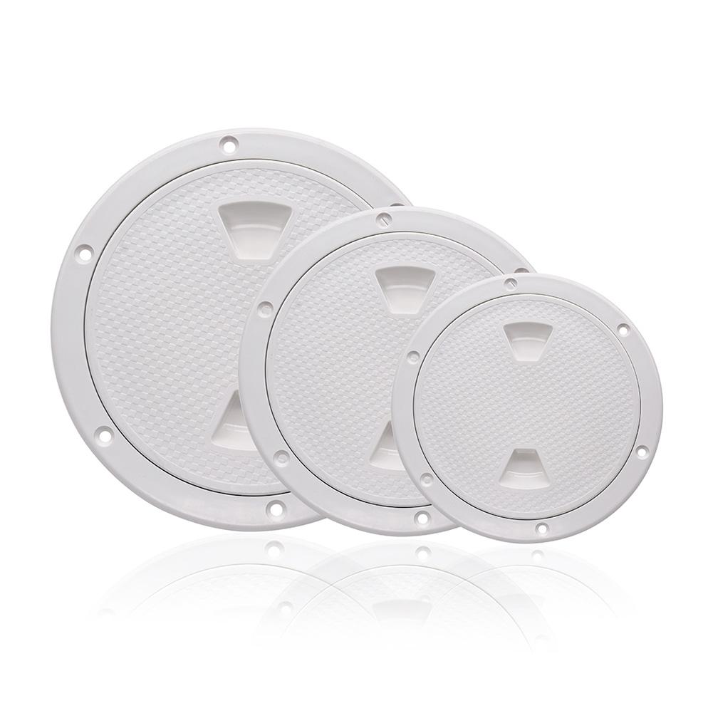 4/6/8 Inch Deck Inspection Access Hatches Cover Boat Hatches Deck Plate Non Slip Plastic Double Waterproof for Marine Boat Yacht