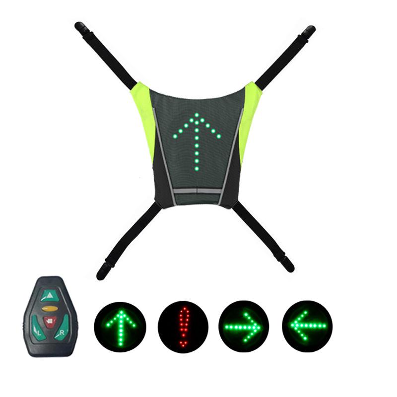 

Светодиодный указатель поворота, пульт дистанционного управления и безопасный кулон для рюкзака One Size темно-серого