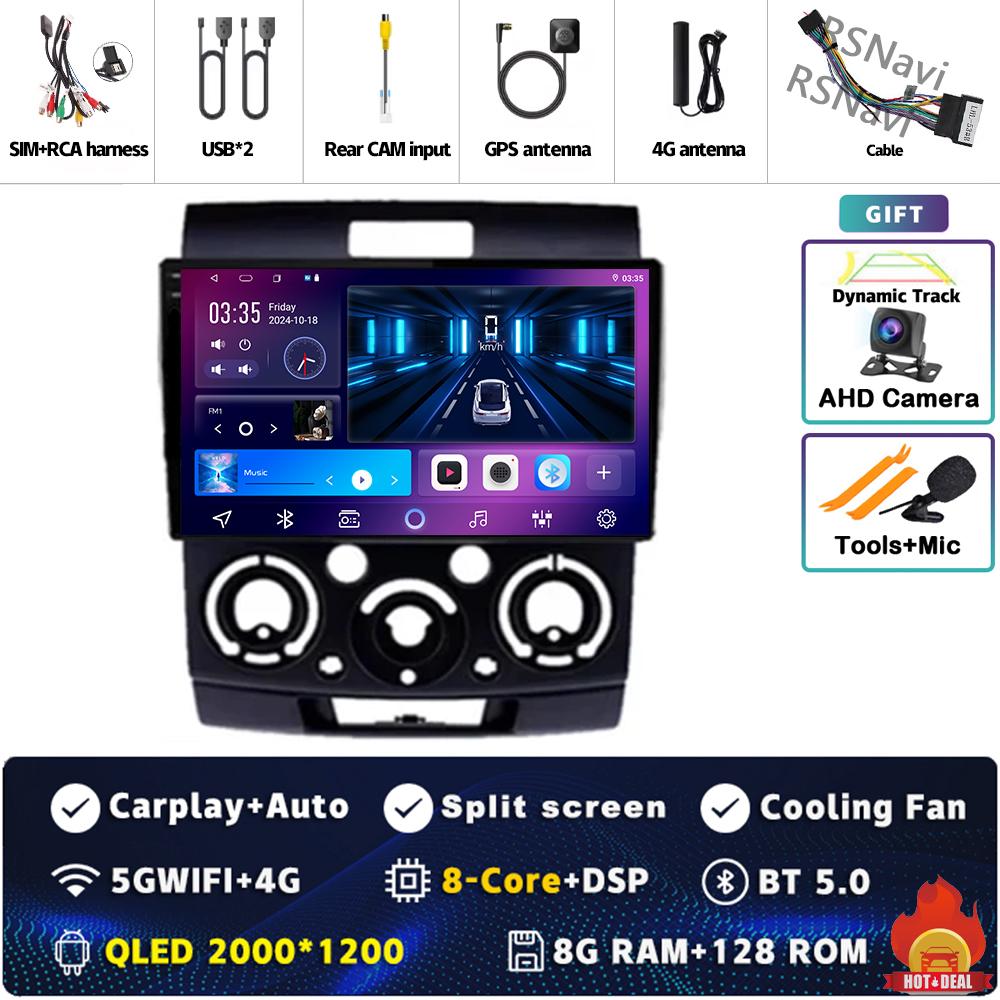 Android 14 DSP Car Radio For Ford Everest Ranger Mazda BT50 BT-50 2006 2007 - 2010 GPS Navigation Multimedia Video Player Stereo