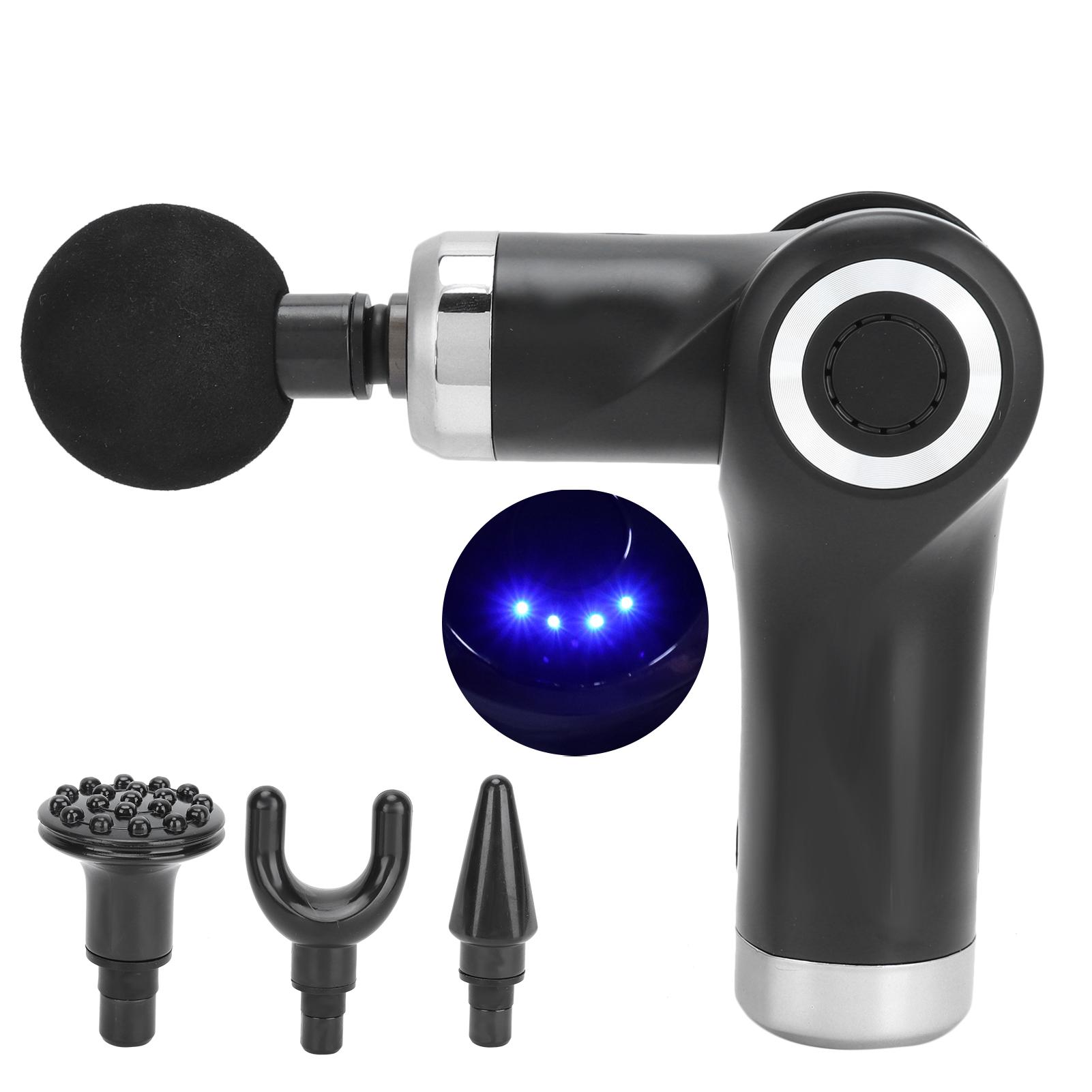 

Складной портативный массажер для мышц Muscle Relax Электрический пистолет для глубокого массажа тканей (черный)