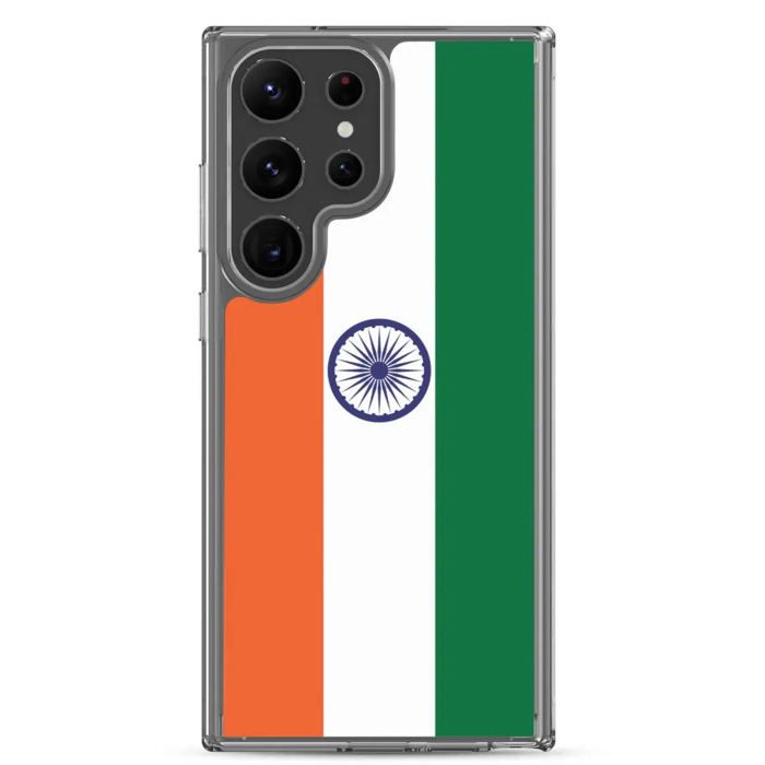 Coque Téléphone - Samsung - Galaxy S23 - Drapeau Inde - Souple - Mitmevärviline