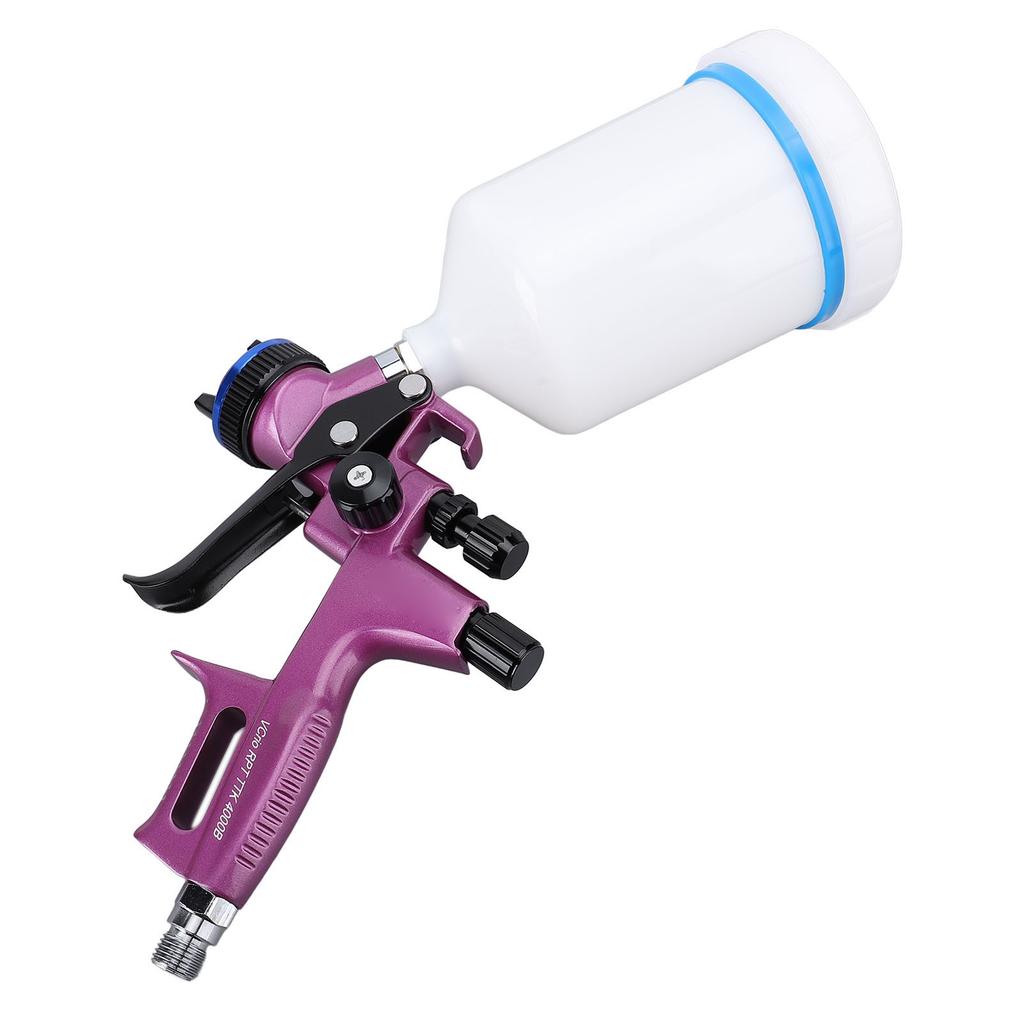 HVLP Spray Gun Kit with 1.3mm Tip 600ml Cup Professional Paint Sprayer 4000B for Furniture Wall Art