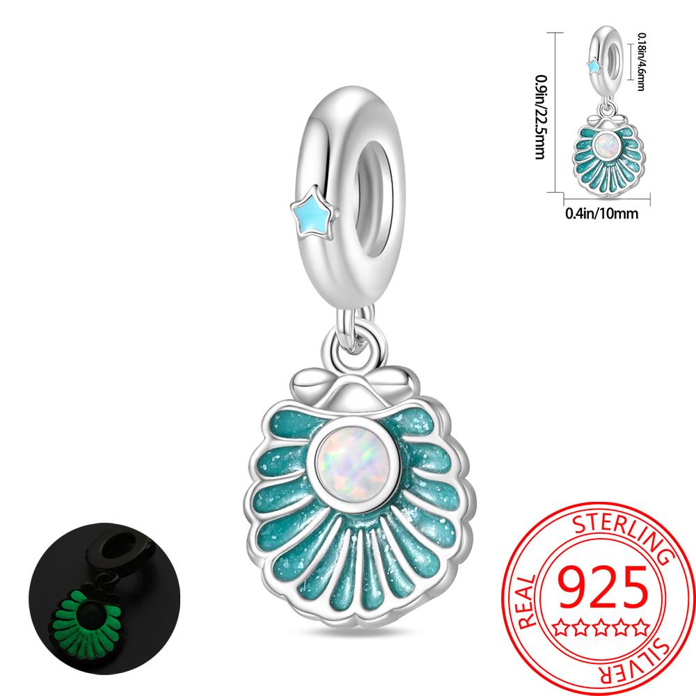 Noctilucent Copper Marine Organism Flowers Firefly Star Moon Build Pendant Bead Fit Bracelet Necklaces Party Gifts