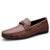 Men Genuine Leather Loafers Design Moccasin Fashion Slip On Soft Flat Men Casual Shoes Adult Male Footwear Handmade Boat Shoes