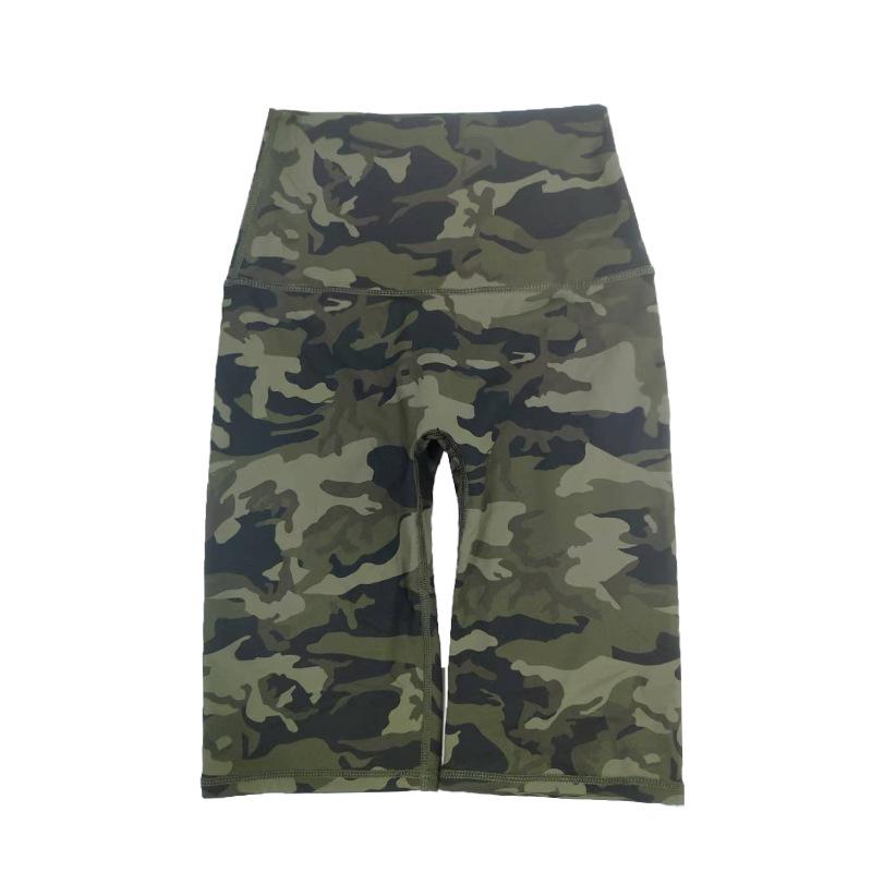 Sports Shorts, Yoga Five-point Pants, Women's High Waist, Hip Lift, Tight Body Wear, Fitness Pants, Running Cycling Pants, Nylon