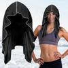 Cooling Hoodie Towel Quick-Drying Reusable Cooling Towel Sun Protection U-Shaped Beach Towel for Camping Gym Running Yoga