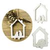 Birds House Silicone Molds Hanging Ornament Mould Birds Plasters Molds Baking Molds for Festival Table Home Decorations