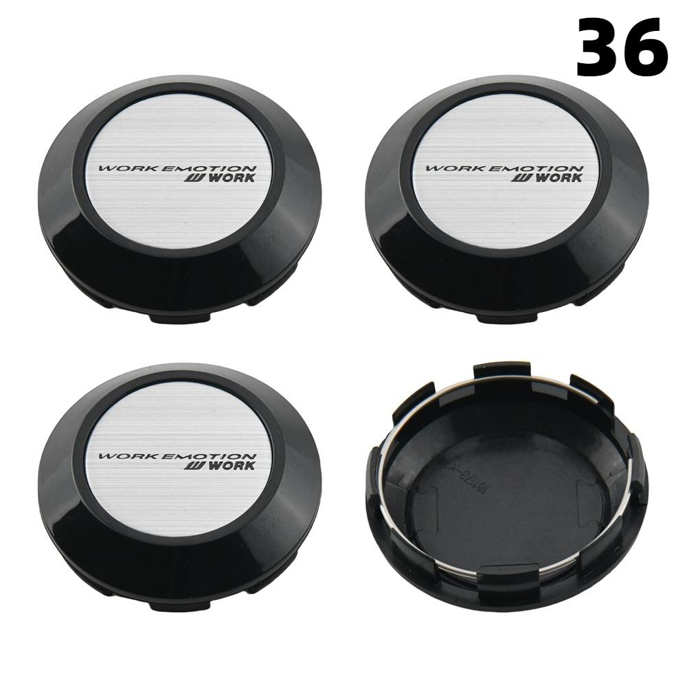 

4PCS OD 76MM / ID 72MM Cap For Rims WORK EMOTION EQUIP MEISTER VS Emblem Wheel Center Cap Sport Car Logo Wheel Cover Hub caps